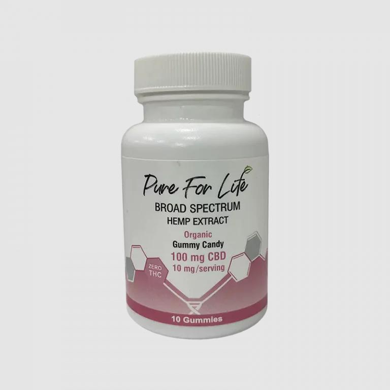 Pure For Life full-spectrum hemp gummies bottle